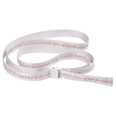 Pre-owned Off-white Men's Off Mini Industrial Belt (ss19) In White