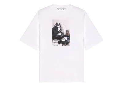 Pre-owned Off-white Men's Off Mirko Artist Short Sleeve Skate T-shirt In White/black