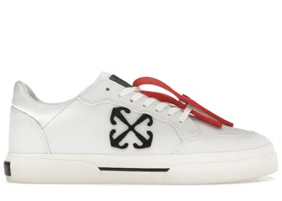 Pre-owned Off-white Men's Off New Low Vulcanized Sneakers In White/black