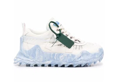Pre-owned Off-white Men's Off Odsy1000 Sneakers In White/beige/blue Marble