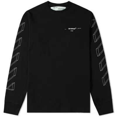 Pre-owned Off-white Men's Off Off 3d Marker Diag Sweatshirtin Black/white