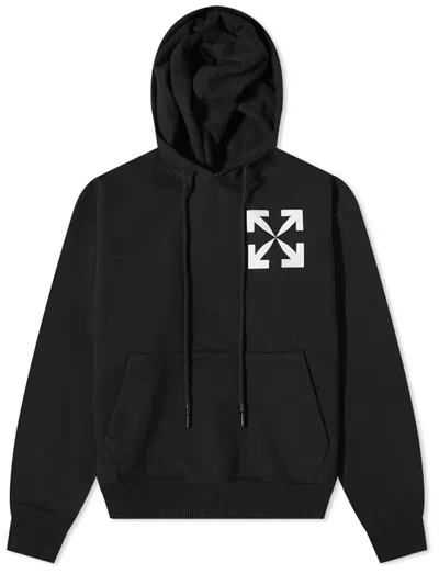 Pre-owned Off-white Men's Off Off Arrows Print Hoodiein Black/white