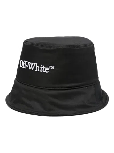 Pre-owned Off-white Men's Off Off Bookish Bucket Hatin Black/white