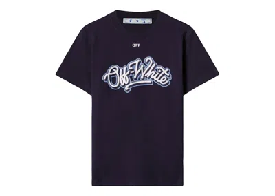 Pre-owned Off-white Men's Off Off C/o Chicago Bulls T-shirt In Navy/white/light Blue