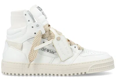 Pre-owned Off-white Men's Off Off Court 3.0 Big Lace Sneakers In White/beige