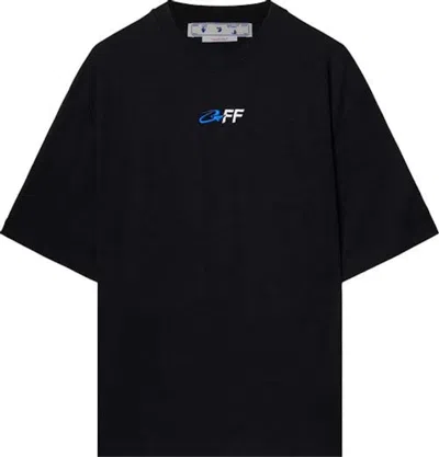 Pre-owned Off-white Men's Off Off Exact Opp Over Skate Short Sleeve Tshirtin Black/white