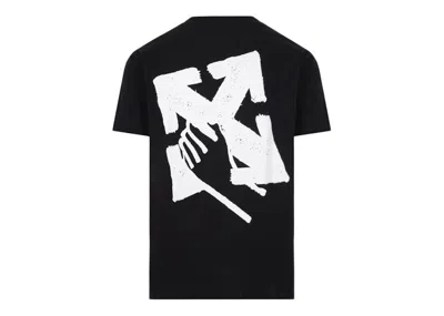 Pre-owned Off-white Men's Off Off Hand Arrow Slim Tshirtin Black/white