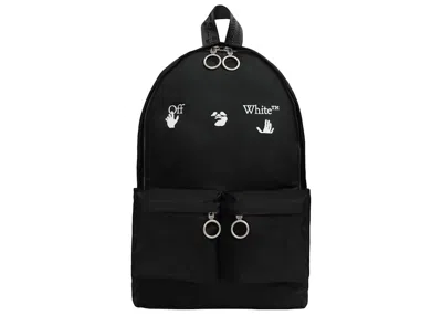 Pre-owned Off-white Men's Off Off Logo Quote Backpackin Black/white