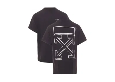 Pre-owned Off-white Men's Off Off Marker Arrows Sketch Oversized Tshirtin Black/white In Multi