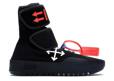 Pre-owned Off-white Men's Off Off Motowrap Sneakers In Black/white In Multi