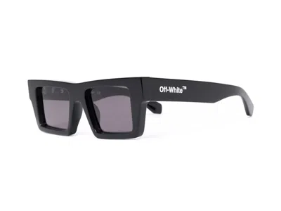 Pre-owned Off-white Men's Off Off Nassau Cat Eye Sunglasses/ (oeri017s22pla0011007) In Black/white/black (oeri017s22pla0