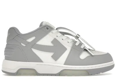 Pre-owned Off-white Men's Off Off Out Of Office Low Off Heel Tab Sneakers In Grey/white
