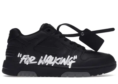 Pre-owned Off-white Men's Off Off Out Of Office Ooo "for Walking" Low Tops Sneakers In Black/white