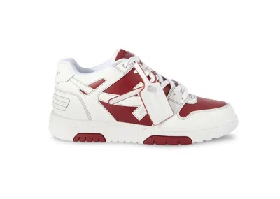 Pre-owned Off-white Men's Off Off Out Of Office Ooo Low Tops Brick Sneakers In Red/white In Multi