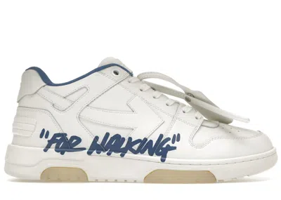 Pre-owned Off-white Men's Off Off Out Of Office "ooo" Low Tops For Walking Ss22 Sneakers In White/dark Blue