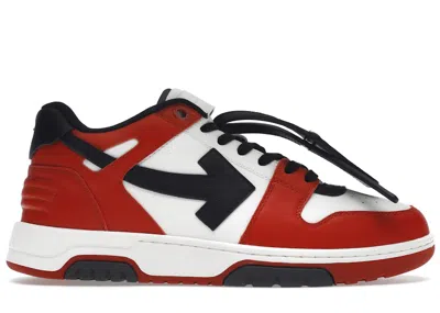Pre-owned Off-white Men's Off Off Out Of Office Ooo Low Tops Sneakers In Black/white/red