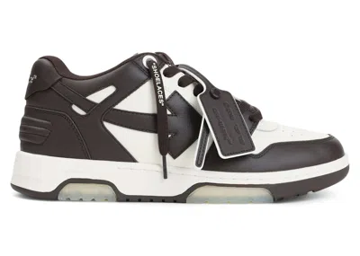 Pre-owned Off-white Men's Off Off Out Of Office Ooo Low Tops Sneakers In Chocolate/white In Multi
