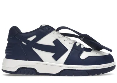 Pre-owned Off-white Men's Off Off Out Of Office "ooo" Low Tops Sneakers In Dark Blue/white