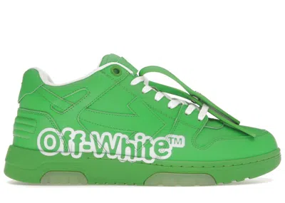Pre-owned Off-white Men's Off Off Out Of Office Ooo Low Tops Sneakers In Green/white