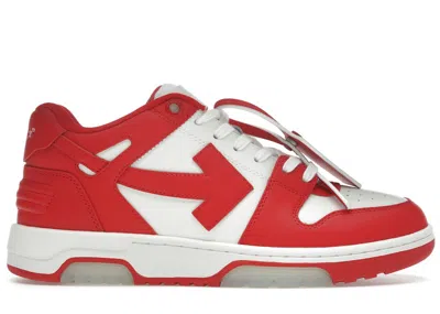 Pre-owned Off-white Men's Off Off Out Of Office Ooo Low Tops Sneakers In Red/white In Multi