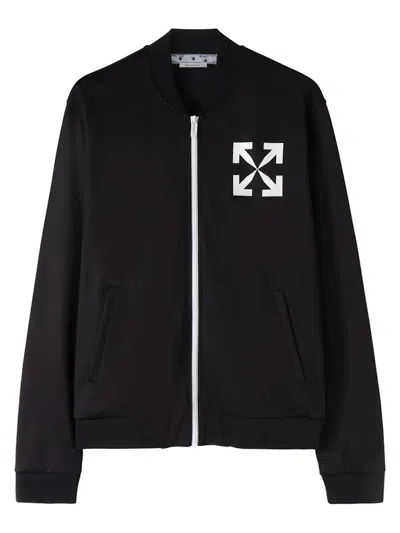 Pre-owned Off-white Men's Off Off Single Arrow Slim Track Topin Black/white