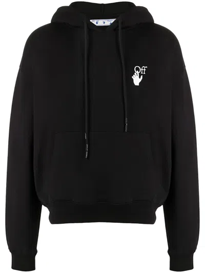 Pre-owned Off-white Men's Off Off Slim Fit Pascal Arrow Hoodiein Black/white