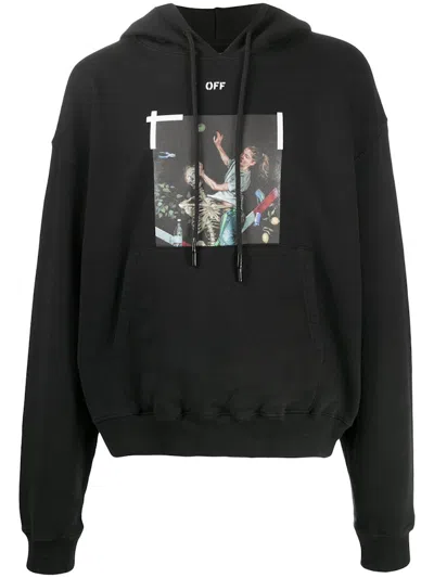 Pre-owned Off-white Men's Off Off Slim Fit Pascal Hoodiein Black/white