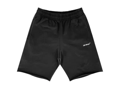 Pre-owned Off-white Men's Off Off Spray Paint Diag Logo Print Shortsin Black/white