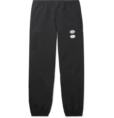Pre-owned Off-white Men's Off Off Tapered Shell Sweatpantsin Black/white