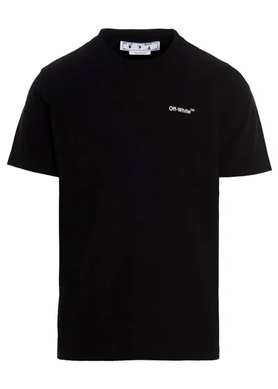 Pre-owned Off-white Men's Off Off Text Logo Caravaggio Saint Jerome Writing Arrows Slim Fit Tshirtin Black/white In Multi