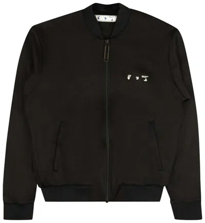 Pre-owned Off-white Men's Off Off Tracktop Jacketin Black/white In Multi