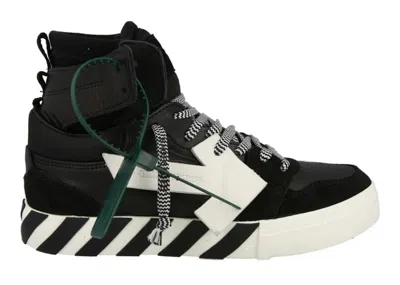 Pre-owned Off-white Men's Off Off Vulc High Sneakers In Black/white