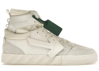 Pre-owned Off-white Men's Off Off Vulc High Sneakers In White