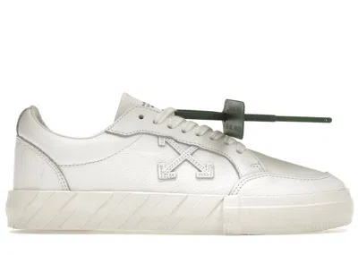 Pre-owned Off-white Men's Off Off Vulc Low Leather Ss22 Sneakers In White