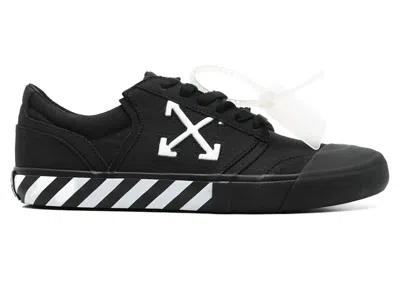 Pre-owned Off-white Men's Off Off Vulc Undercut Low Canvas Sneakers In Black/white In Multi