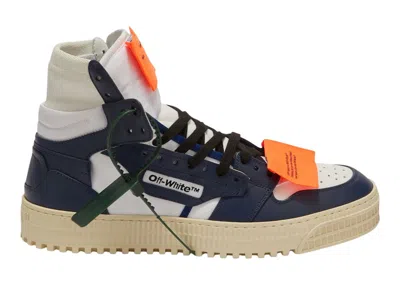 Pre-owned Off-white Men's Off Offcourt 3.0 High (fw22) Sneakers In White/navy Blue
