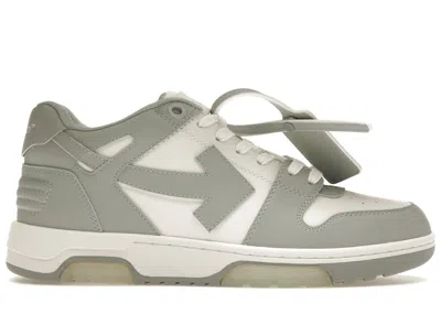 Pre-owned Off-white Men's Off Out Of Office Calf Leather Sneakers In White/grey