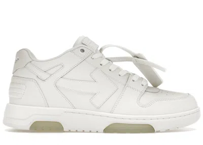 Pre-owned Off-white Men's Off Out Of Office Calf Leather Triple Sneakers In White