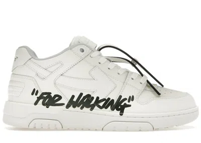 Pre-owned Off-white Men's Off Out Of Office Low For Walking Black Sneakers In White