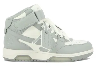 Pre-owned Off-white Men's Off Out Of Office Mid Top Sneakers In White/grey