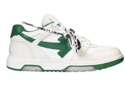 Pre-owned Off-white Men's Off Out Of Office "ooo" Low Tops 2021 Sneakers In White/green In Multi