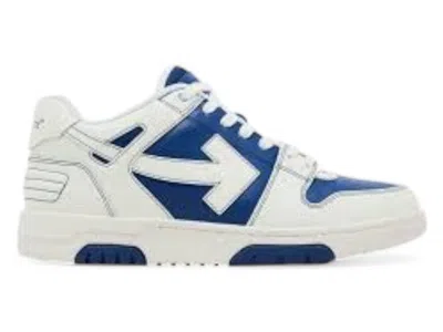 Pre-owned Off-white Men's Off Out Of Office Ooo Low Tops Dark Sneakers In White/blue