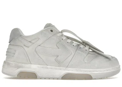 Pre-owned Off-white Men's Off Out Of Office Ooo Low Tops Distressed Sneakers In White