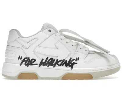 Pre-owned Off-white Men's Off Out Of Office Ooo Low Tops For Walking Sneakers In White/black