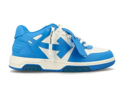 Pre-owned Off-white Men's Off Out Of Office Ooo Low Tops (fw22) Sneakers In White/blue In Multi