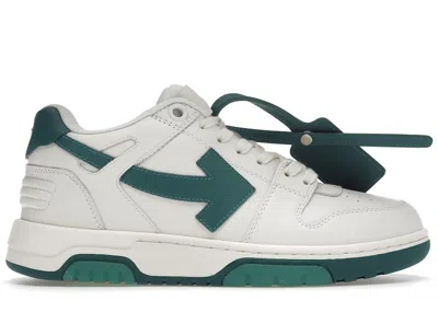 Pre-owned Off-white Men's Off Out Of Office Ooo Low Tops (fw22) Sneakers In White/green In Multi