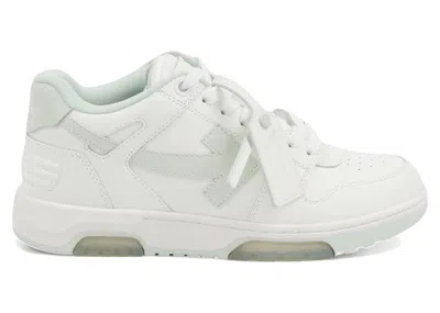Pre-owned Off-white Men's Off Out Of Office Ooo Low Tops Green Sneakers In White/mint In Multi
