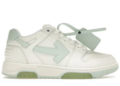 Pre-owned Off-white Men's Off Out Of Office Ooo Low Tops Mint Sneakers In White/mint Green In Multi