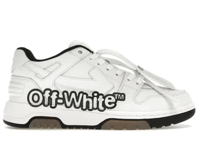 Pre-owned Off-white Men's Off Out Of Office Ooo Low Tops "off" Sneakers In White/black In Multi