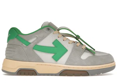 Pre-owned Off-white Men's Off Out Of Office Ooo Low Tops Sneakers In Light Grey/green/white In Multi